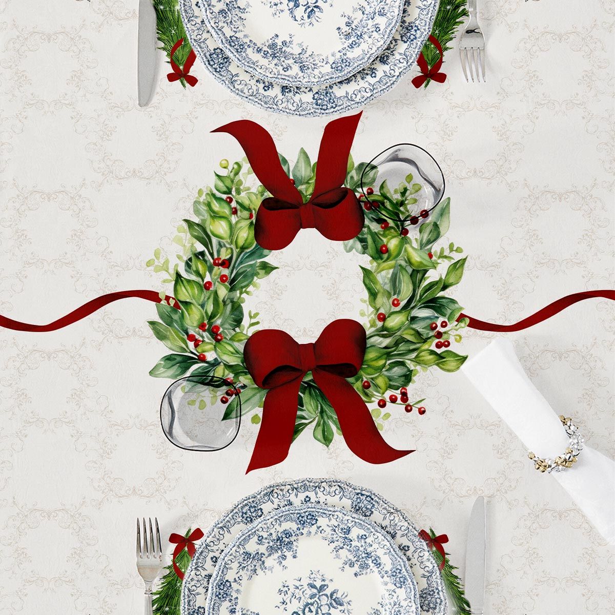 TOVAGLIA NATALIZIA GOLD CON TOVAGLIOLI